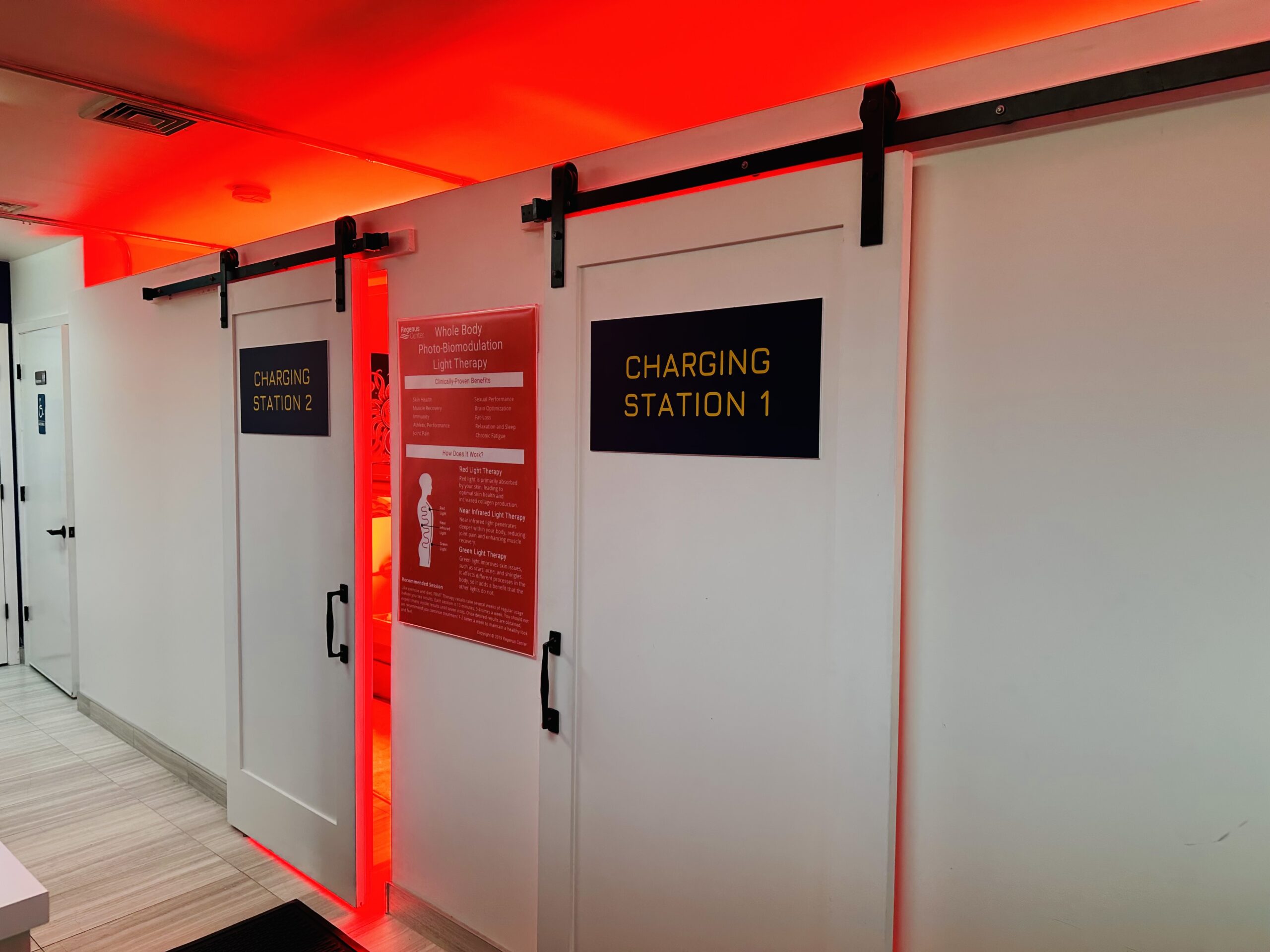 The Charging Stations at Regenus Center Go Beyond Red Light Therapy using advanced rejuvenation and recovery chambers