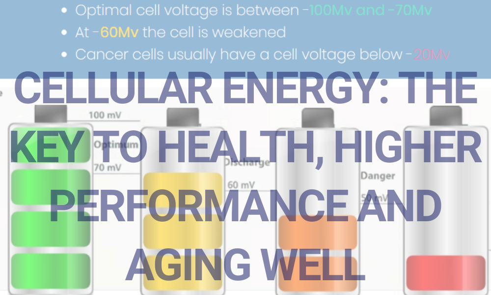 Cellular Energy (Cell Voltage) in Your Body’s Cellular Batteries: The Hidden Key to Health, Higher Performance and Aging Well.