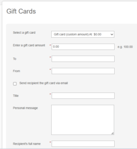 Preset & Custom Gift Cards - Regenus Center