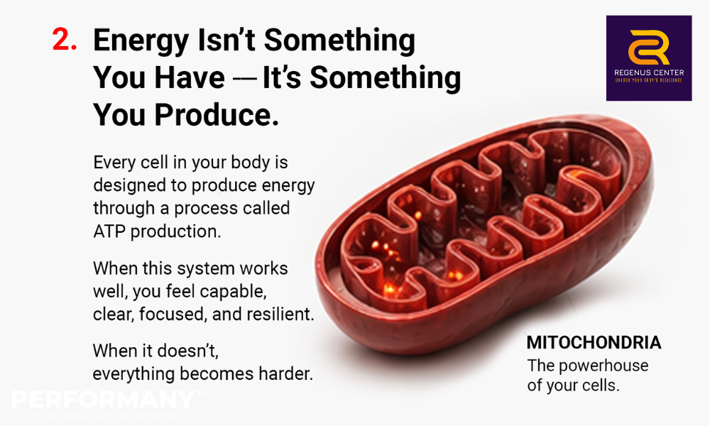 Energy isn't something you have, It's something you produce.